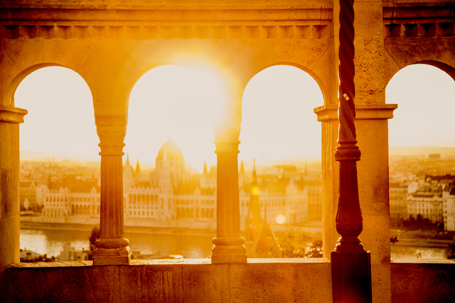 sunrise in Budapest